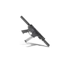 KAK KG15 Pistol - 9mm - 5.5" Barrel 4" MLOK Handguard - Faux Suppressor - Glock Compatible - KAK