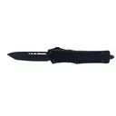 Microtech 144-1CT-DSH Combat Troodon Delta T/E Frag Shadow Standard, Fluted DLC Blade OTF Automatic Knife - Microtech Knives