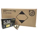 Federated Ordnance, 5.56 55gr FMJ Full Metal Jacket, New Brass Ammunition 1000 rd CASE - Nemo