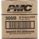 PMC .308 WIN (7.62 NATO) 147GR FMJBT 500 Round Case - PMC