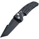 EX-A01 Automatic Folder: 3.5 Tanto Blade - Black Cerakote Finish, Matte Black Aluminum Frame - Hogue