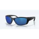 Costa Fisch Blackout Frame Blue Mirror Polarized Sunglasses - Costa Del Mar