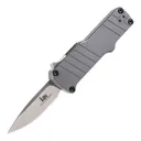 HK Micro Incursion OTF Automatic: 1.95 Clip Point Blade - Tumbled Finish, Matte Grey Aluminum Frame More Views  HK Micro Incursion OTF Automatic: 1.95 Clip Point Blade - Tumbled Finish, Matte Grey Aluminum Frame - Hogue