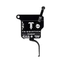 TriggerTech Rem 700 Primary Trigger, Single Stage Left-Handed, Without Bolt Release, Flat PVD Black Trigger - TriggerTech