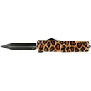 TEMPLAR KNIFE SMALL OTF ALUM LEOPARD 3.5 BLACK DAGGER - Templar Knife