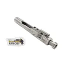 BHA Precision Complete M16 AR-15 5.56/300 Faceted Shiny Nickel Boron Logoed Bolt Carrier Group - BCG5 - Bha Precision