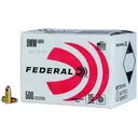 Federal Champion Training 9mm Luger 115 gr 1125 fps Full Metal Jacket (FMJ) 500rds (Bulk Package) - Federal Ammo