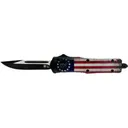 TEMPLAR KNIFE LARGE OTF BETSY ROSS FLAG 3.5 BLACK DROP PNT - Templar Knife