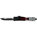 TEMPLAR KNIFE SLIM OTF TEMPLAR FLAG 3.5 BLACK DROP POINT - Templar Knife