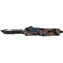 TEMPLAR KNIFE SMALL OTF QUILT 3.5 BLACK TANTO SERRATED - Templar Knife