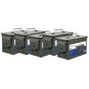 Heritage Safe Fortress .50 Cal 50B Metal Green Ammo Can 5 Pack - Safewell
