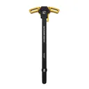 BHA Precision AR-15 WarHammer Mod2 Gold Large Lever Ambi Black Charging Handle - Bha Precision