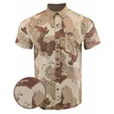 Warrior Co. Button Down Camo Shirt - Chocolate Chip - 2XL - Warrior Co.