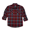 HDESIGN 32195 L/S FLANNEL 2X RED - Horizon Design