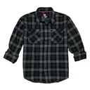 HDESIGN 32215 L/S FLANNEL 2X OLIVE - Horizon Design