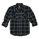 HDESIGN 32216 L/S FLANNEL 3X OLIVE - Horizon Design