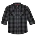 HDESIGN 32225 L/S FLANNEL 2X GREY - Horizon Design