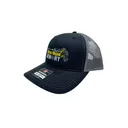 BattleHawk Armory Richardson 112 Snapback Trucker Hat- Black/Charcoal - Battlehawk Armory