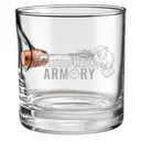 Benshot 45 ACP BattleHawk Armory 11oz Rocks Glass - Benshot