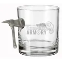 Benshot Fire Axe BattleHawk Armory 11oz Rocks Glass - Benshot