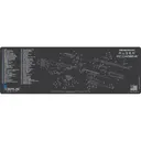 RUGER PC CARBINE SCHEMATIC CHAR GRAY - Cerus Gear