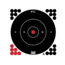 12IN WHITE BULLS EYE TARGET 12 PK BAG - Pro-Shot