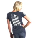 WMNS AMERICA RELAXED FIT TSHIRT NAVY 2XL - Nine Line Apparel