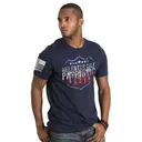 MENS TSHIRT RELENTLESSLY PATRIOTIC NVY S - Nine Line Apparel