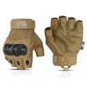 Glove Station Knuckle Pro Fingerless, Large, Tan - Glove Station