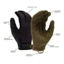 Venture Gear Tactical Gloves Medium Duty Adjustable Operator H&L Coyote Med - Pyramex