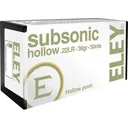 ELEY SUBSONIC HOLLOW POINT 22LR 38GR. 50 PACK - Eley