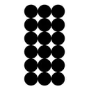 1IN REPAIR PATCHES - 432 BLACK PATCHES - Pro-Shot