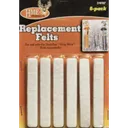 HME DROP WICK REPLACEMENT FELTS 6PK - Gsm
