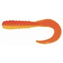 BB 2 CURL TAIL GRUB ORNG/YEL 10PK - Gsm