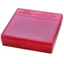 MTM P1004429 Case-Gard P-100 44 Spl,44 Mag,45 Colt (LC) 100rd Clear Red - MTM Case-gard