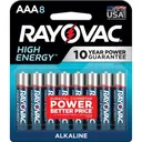 RAY O VAC AAA BATTERY 8 PACK - Energizer Batteries