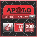 HATSAN APOLO .177 CONIC 7.1GR 200 PACK - Hatsan Usa, Inc.