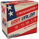 Winchester Ammo USA Valor 12GA  2.75 00 Buck Shot PLLT 25rds - Winchester