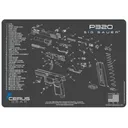 SIG P320 SCHEMATIC GRAY/BLUE - Cerus Gear