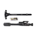 BHA Precision Complete AR-15 5.56/300 Black Nitride Logoed Bolt Carrier Group With AR-15 WarHammer Mod2 Black Micro Lever Ambi Black Charging Handle - Bha Precision