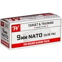 Winchester Ammo USA9NATO USA  9mm NATO 124 gr Full Metal Jacket (FMJ) 150 Bx/ 5 Cs - Winchester