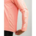 HUK VENTED PURSUIT FRESH SLMN HTHR LS S - Huk Gear