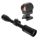 Holosun SCRS Solar Charging Rifle Sight GR MRS Green Multi-Reticle Sight Black w/ Crimson Trace 3-9 RifleScope - Holosun