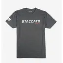 Staccato 2011 Men's/Unisex Wordmark Tee, Heather Charcoal, Small - Staccato 2011