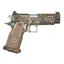 Vulcan God's Plaid Edition, M81 FDE Grip, Staccato 2011 P, X-Cut, Optic Ready, 4.4 Ported, 9mm Pistol - Vulcan Machine Werks