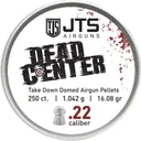 JTS PELLETS DEAD CENTER 22 DOMED 16.08 GR 250CT - JTS Shotguns