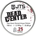JTS PELLETS DEAD CENTER 25 CAL DOMED 33.80 GR 150CT - JTS Shotguns