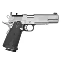 Alchemy Custom Weaponry Quantico HiCap, 9mm, 5 Barrel, 2- 17rd Magazines, Optics Ready, Chrome, No Roll Marks, Pistol - Alchemy Custom Weaponry