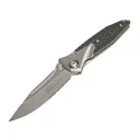 Microtech Socom Bravo Serrated Single Edge Standard Titanium Handle Carbon Fiber Scales Knife - Microtech Knives