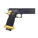 Masterpiece Arms DS9 LOC-V2 9mm 5 Sight Block Bull Barrel Black Gold S2 Grip Pistol - MasterPiece Arms